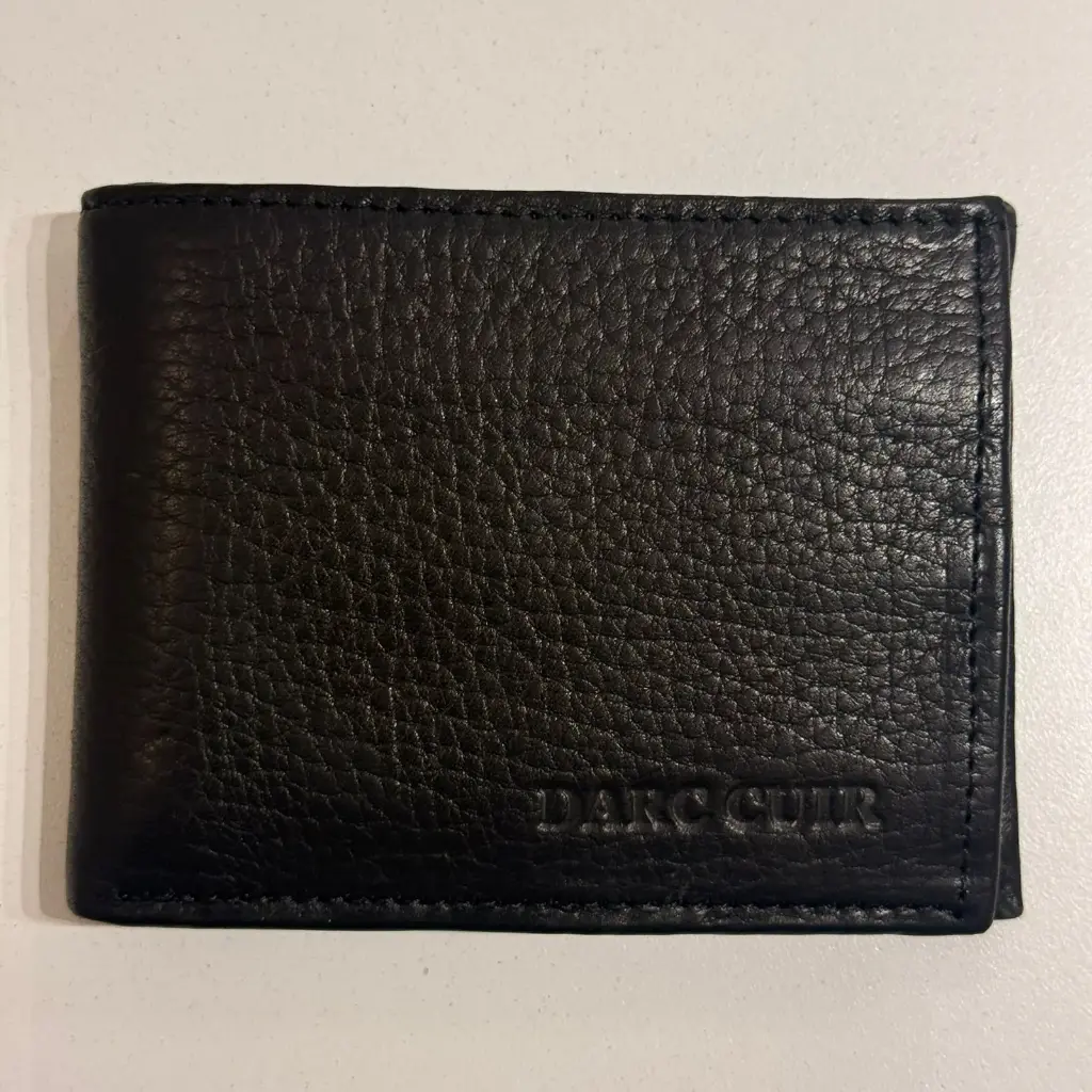 BILLETERA C/PORTAD EXTRAIBLE CUERO NEGRO (2051)