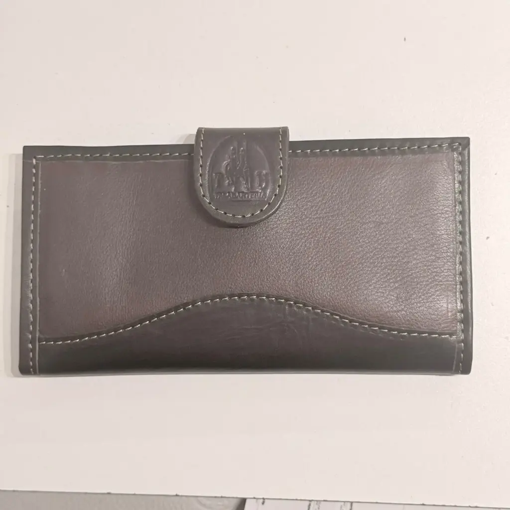 BILLETERA DAMA C/ RAB CUERO CHOCOLATE (111)