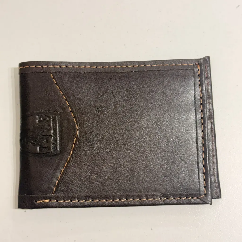 BILLETERA DÓLAR GRANDE CUERO CHOCOLATE (107)