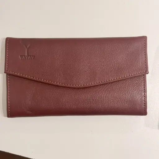 [BIL-010R] FICHERO DOBLE CUERO ROJA (8125)